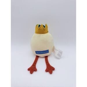 Compendium What Do Ideas Become Crown Hatching Egg Stuffed Beanie Plush 9"
